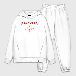 Мужской костюм оверсайз Megadeth, цвет: белый