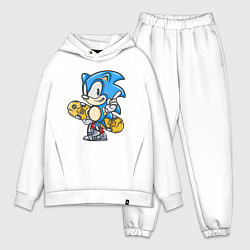 Мужской костюм оверсайз СОНИК, цвет: белый