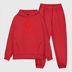 Мужской костюм оверсайз HIM LOGO RED, цвет: красный