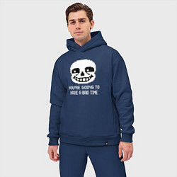 Мужской костюм оверсайз UNDERTALE, цвет: тёмно-синий — фото 2