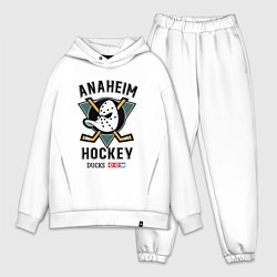 Мужской костюм оверсайз ANAHEIM DUCKS, цвет: белый