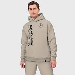 Мужской костюм оверсайз MERCEDES-BENZ AMG, цвет: миндальный — фото 2