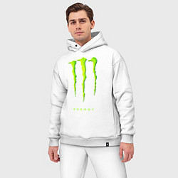 Мужской костюм оверсайз MONSTER ENERGY, цвет: белый — фото 2