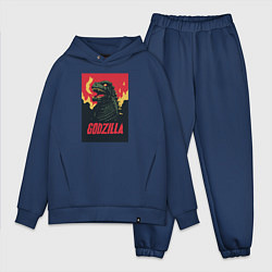 Мужской костюм оверсайз Godzilla, цвет: тёмно-синий