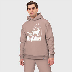 Мужской костюм оверсайз The Dogfather - пародия, цвет: пыльно-розовый — фото 2