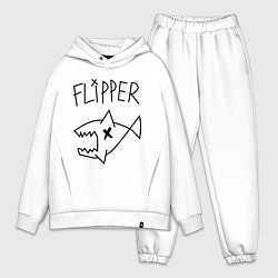 Мужской костюм оверсайз Nirvana Flipper, цвет: белый
