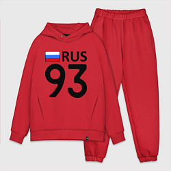 Мужской костюм оверсайз RUS 93, цвет: красный