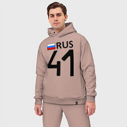 Мужской костюм оверсайз RUS 41, цвет: пыльно-розовый — фото 2