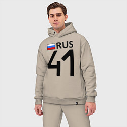Мужской костюм оверсайз RUS 41, цвет: миндальный — фото 2