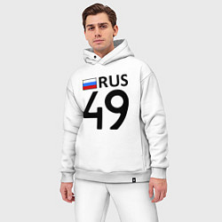 Мужской костюм оверсайз RUS 49, цвет: белый — фото 2