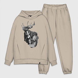 Мужской костюм оверсайз Hannibal, цвет: миндальный