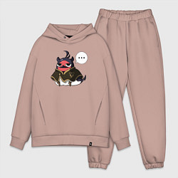 Мужской костюм оверсайз Nero bird, цвет: пыльно-розовый