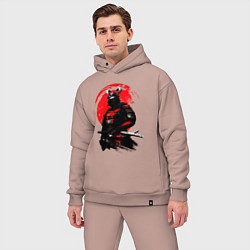 Мужской костюм оверсайз САМУРАЙ, цвет: пыльно-розовый — фото 2