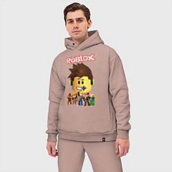 Мужской костюм оверсайз ROBLOX, цвет: пыльно-розовый — фото 2