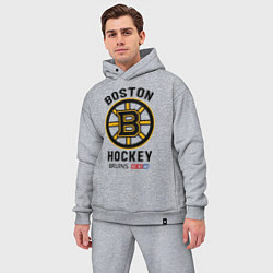 Мужской костюм оверсайз BOSTON BRUINS NHL, цвет: меланж — фото 2