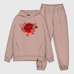 Мужской костюм оверсайз Cannibal Corpse, цвет: пыльно-розовый