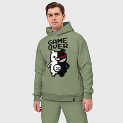 Мужской костюм оверсайз MONOKUMA GAME OVER, цвет: авокадо — фото 2