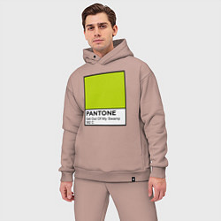 Мужской костюм оверсайз Shrek: Pantone Color, цвет: пыльно-розовый — фото 2