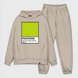 Мужской костюм оверсайз Shrek: Pantone Color, цвет: миндальный