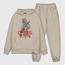 Мужской костюм оверсайз Cannibal Corpse Труп Каннибала Z, цвет: миндальный