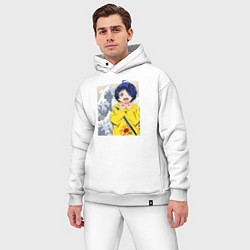 Мужской костюм оверсайз Приоритет чудо-яйца Ai Ohto, цвет: белый — фото 2