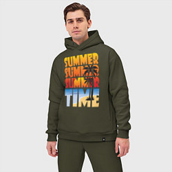 Мужской костюм оверсайз SUMMER TIME, цвет: хаки — фото 2