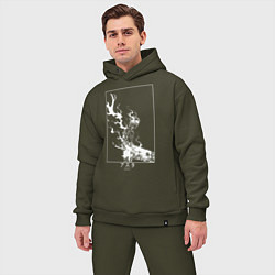 Мужской костюм оверсайз Черный Аста Чёрный клевер, цвет: хаки — фото 2