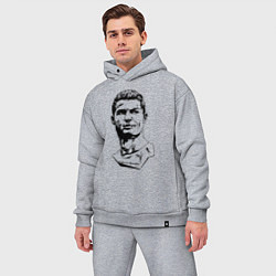 Мужской костюм оверсайз Ronaldo Manchester United Portugal цвета меланж — фото 2
