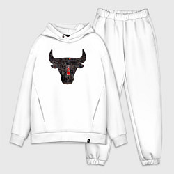 Мужской костюм оверсайз Bulls - Jordan, цвет: белый