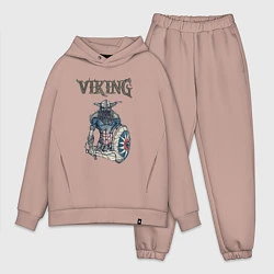 Мужской костюм оверсайз Викинг Viking Воин Z, цвет: пыльно-розовый