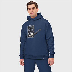 Мужской костюм оверсайз Уэс, цвет: тёмно-синий — фото 2