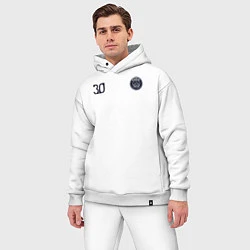 Мужской костюм оверсайз PSG Messi 30 New 202223, цвет: белый — фото 2