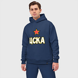 Мужской костюм оверсайз ЦСКА, цвет: тёмно-синий — фото 2
