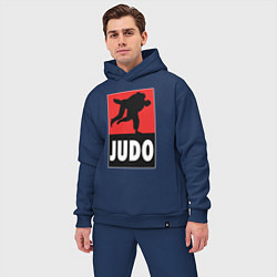 Мужской костюм оверсайз Judo, цвет: тёмно-синий — фото 2