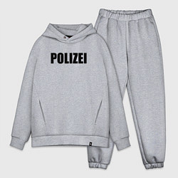 Мужской костюм оверсайз POLIZEI, цвет: меланж