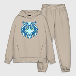 Мужской костюм оверсайз Night Tiger, цвет: миндальный