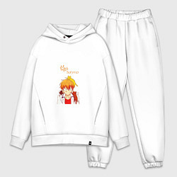 Мужской костюм оверсайз Корзинка фруктов Ке, цвет: белый