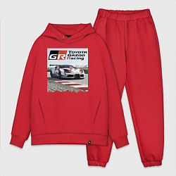 Мужской костюм оверсайз Toyota Gazoo Racing - легендарная спортивная коман, цвет: красный