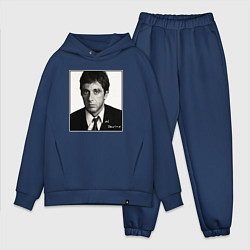 Мужской костюм оверсайз Аль Пачино Al Pacino, цвет: тёмно-синий
