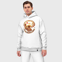 Мужской костюм оверсайз Khabib Nurmagomedov Art, цвет: белый — фото 2