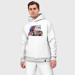 Мужской костюм оверсайз Крутая разрисованная тачка, цвет: белый — фото 2