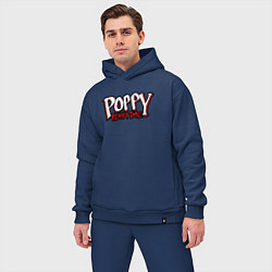 Мужской костюм оверсайз Poppy Playtime: Logo, цвет: тёмно-синий — фото 2
