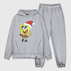 Мужской костюм оверсайз Рождественский Спанч Боб