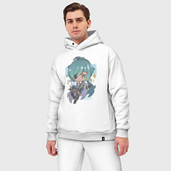 Мужской костюм оверсайз Чиби Кейя, цвет: белый — фото 2