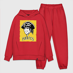 Мужской костюм оверсайз Pittsburgh Pirates baseball, цвет: красный