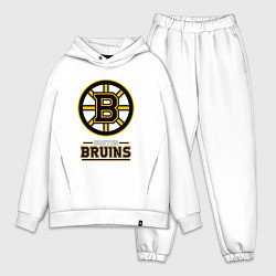 Мужской костюм оверсайз Boston Bruins , Бостон Брюинз, цвет: белый