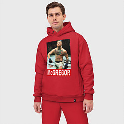 Мужской костюм оверсайз Конор МакГрегор McGregor, цвет: красный — фото 2