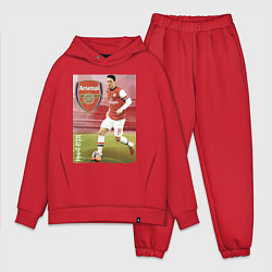 Мужской костюм оверсайз Arsenal, Mesut Ozil, цвет: красный