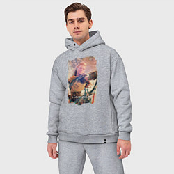 Мужской костюм оверсайз Horizon Forbidden West Горизонт Запретный Запад, цвет: меланж — фото 2