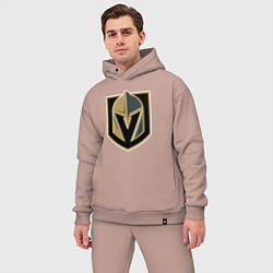 Мужской костюм оверсайз Vegas Golden Knights , Вегас Голден Найтс, цвет: пыльно-розовый — фото 2